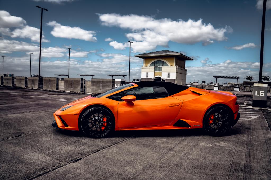 2022 LAMBORGHINI HURACAN ORANGE CONVERTIBLE 2022