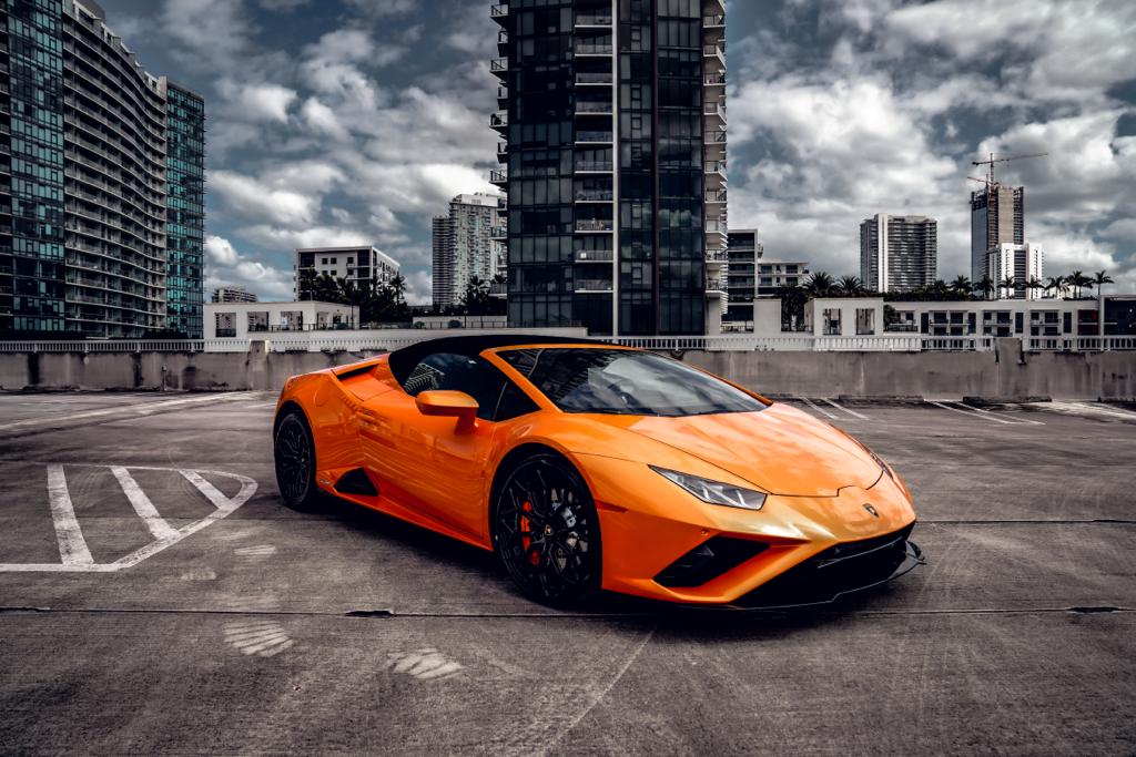 2022 LAMBORGHINI HURACAN ORANGE CONVERTIBLE 2022