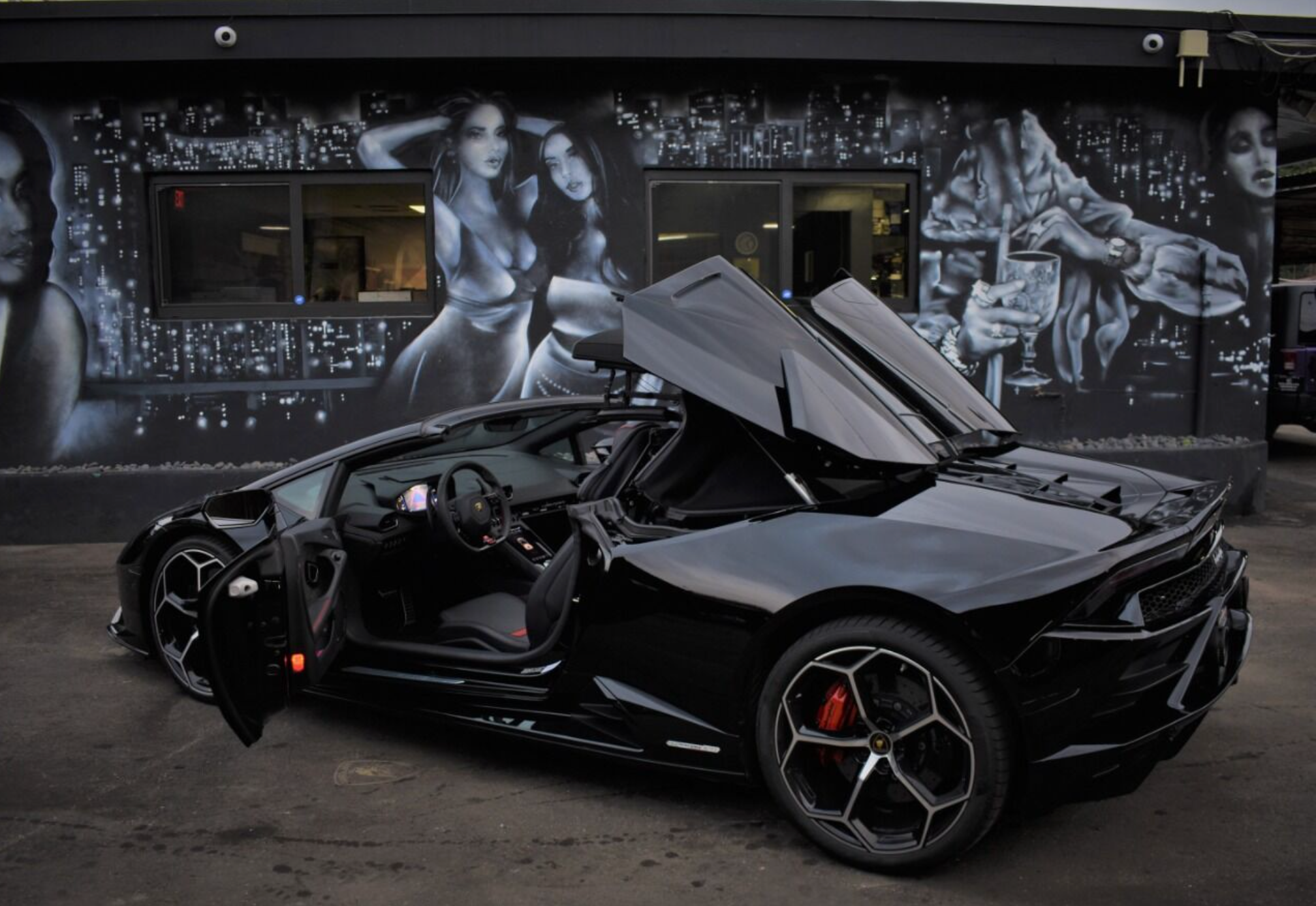 LAMBORGHINI HURACAN EVO SPYDER BLACK 2022